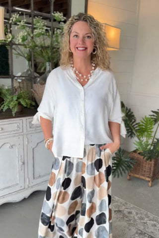 Griffin Top Off White Shirts & Tops Vine & Love