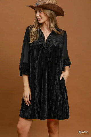 Brylee Dress Burgundy by Umgee Dresses Umgee