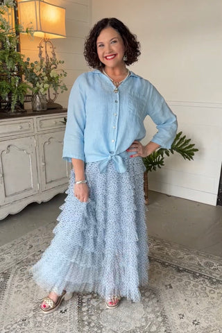 All The Frills Skirt Ivory Skirt Miss Carla