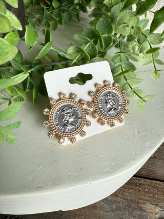 Liz Earrings Gold/Silver Earrings All That Glitterz