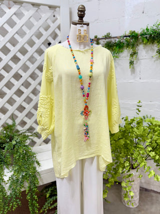 Arm Candy Yellow Shirts & Tops S F Moda