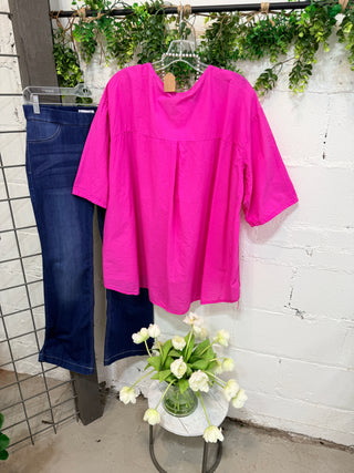 Frannie Top Fuchsia Shirts & Tops Giada Fashion