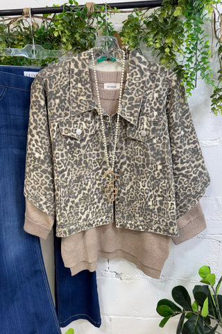 Focal Point Cape Jacket Leopard