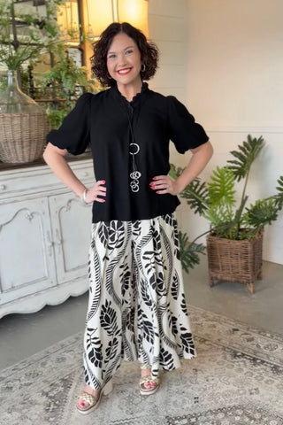 Eliza Top Black by Umgee Shirts & Tops Umgee