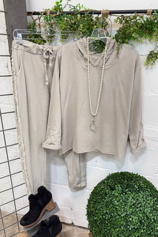 Britney Hoodie Taupe Shirts & Tops Sunflower