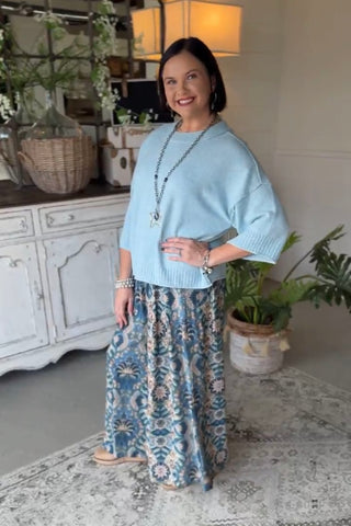 West Coast Sweater Soft Blue