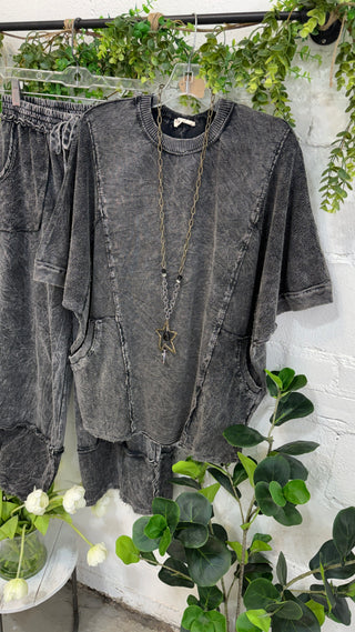 Glover Top Ash Black