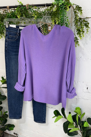 Outer Banks Sweater Lavender Sole Luna