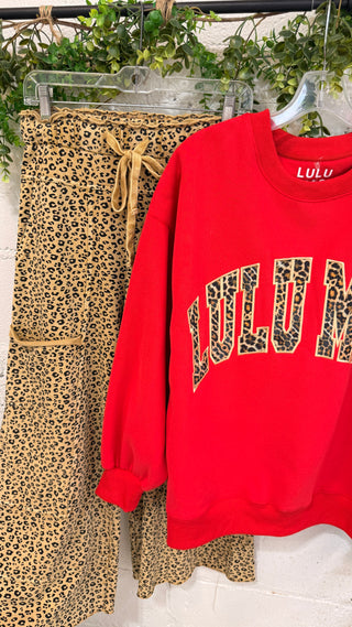 Lulu Mac Red/Leopard
