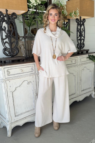 Villa Pant Set Oatmeal Top & Pant Set Dear Scarlett