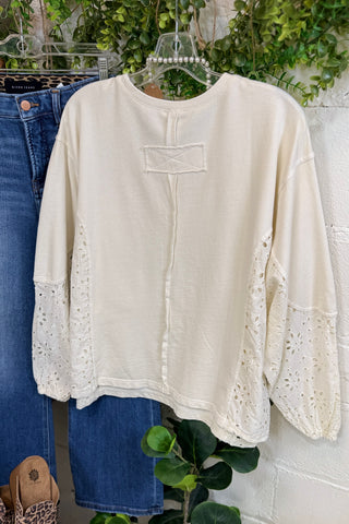 Staci Top Ecru by Easel
