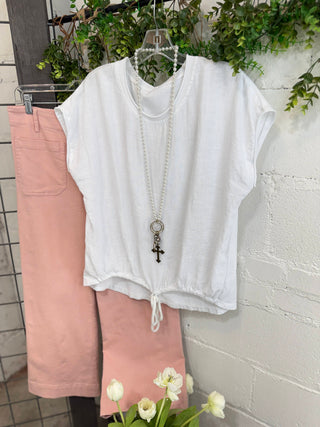 Santina Top White Shirts & Tops Allison