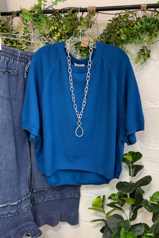 Hayward Sweater Sapphire by Umgee sweater Umgee