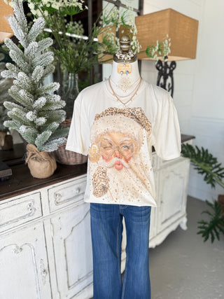 Selfie Santa Tee Ivory T Shirt J coons