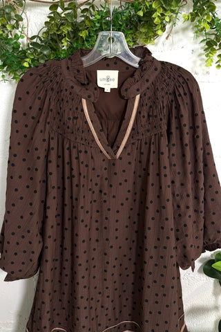 Sherwood Dress Chocolate by Umgee
