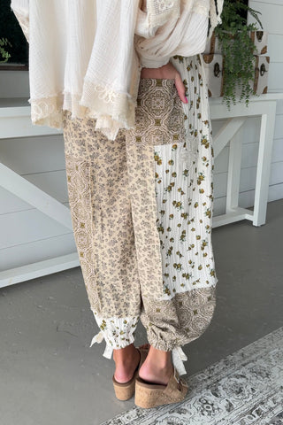 Meadow Pant Sand Multi Pants Pol Clothing