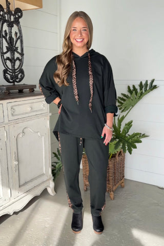 Go Wild Hooded Pullover Black Shirts & Tops Sunflower