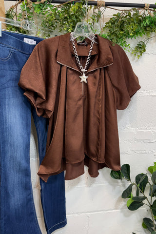 Ashburn Top Coffee by Gigio Shirts & Tops Gigio