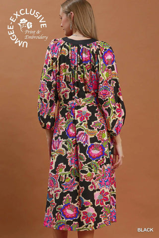 Edith Dress Black by Umgee