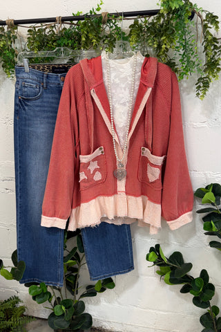 Promise Me Top Coral by POL