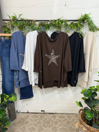 Milani Star Denim Blue Shirts & Tops Prospero