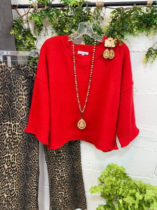 Troublemaker Sweater Red