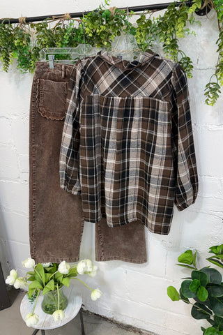 Rowan Top Espresso by Umgee