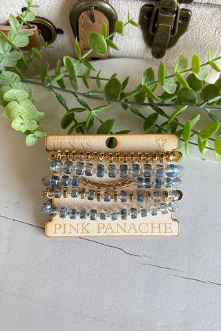 Malia Bracelet Set Blue by Pink Panache