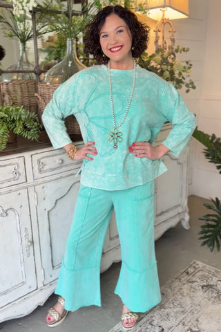 Callie Top Aqua Shirts & Tops Sage+Fig