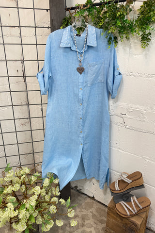 boutique linen dresses Verlaine White Linen Blend Maxi Dress