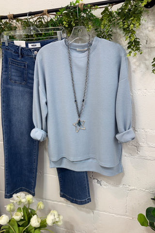 Jamie Top Blue Fog Shirts & Tops Tres Bien
