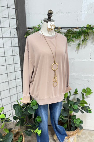 Haven Sweatshirt Blush Taupe Sweatshirt HYFVE