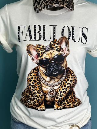 Fabulous Frenchie Tee Natural