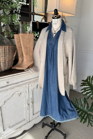 Alistair Cardigan Oatmeal Cardigan Anniewear