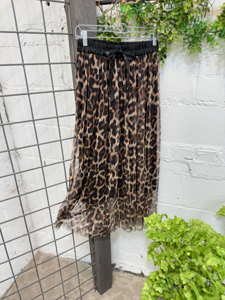 Shondra Leopard Skirt