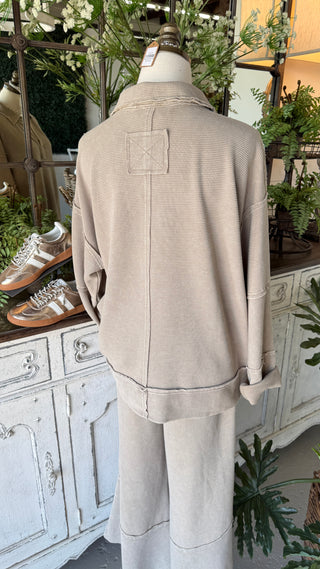 Charleston Top Lt Mocha by Easel Shirts & Tops Easel