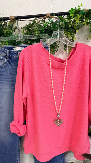 Beach Party Top Pink Berry Shirts & Tops Tres Bien
