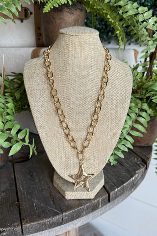 Sea Star Necklace Gold