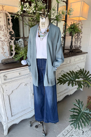Diane Cardigan Blue Gray