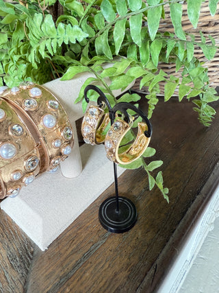 Acadian Earrings Gold Multi Earrings Chic Cool