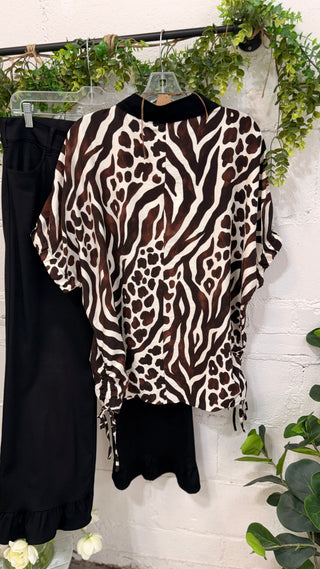Smokeshow Top Brown by Umgee Shirts & Tops Umgee