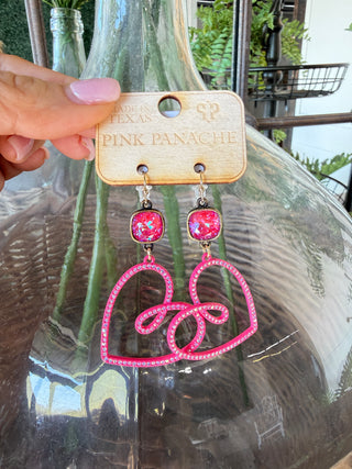 Always Earrings Fuchsia by Pink Panache Earrings Pink Panache