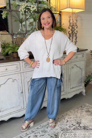 Alpine Sweater White Sweater Miracle