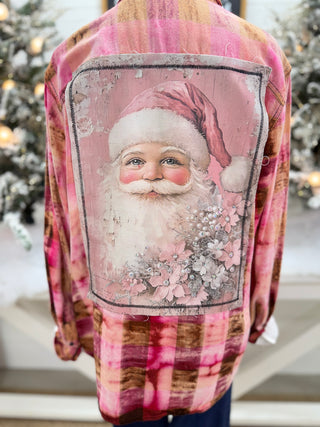 Rosey Santa Red Multi Shacket Shacket J coons