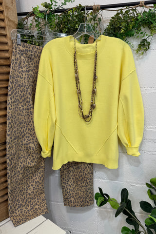 Beaming Sweater Lemon Sweater Cotierra