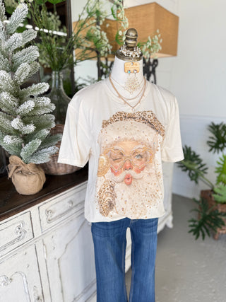 Selfie Santa Tee Ivory T Shirt J coons