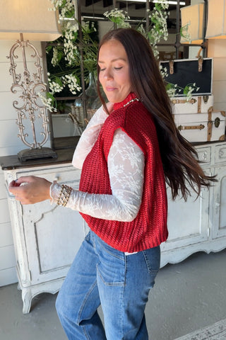 Venue Sweater Red Sweater She + Sky