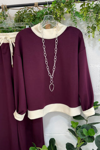 Clark Top Plum by Entro Shirts & Tops Entro