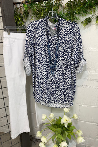 Wild About You Top Blue Shirts & Tops YOLLY