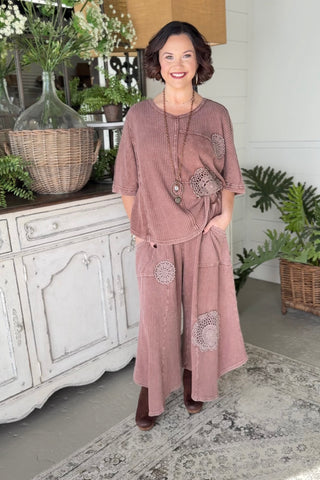 Sweetie Pie Top Brown by Easel Shirts & Tops Easel